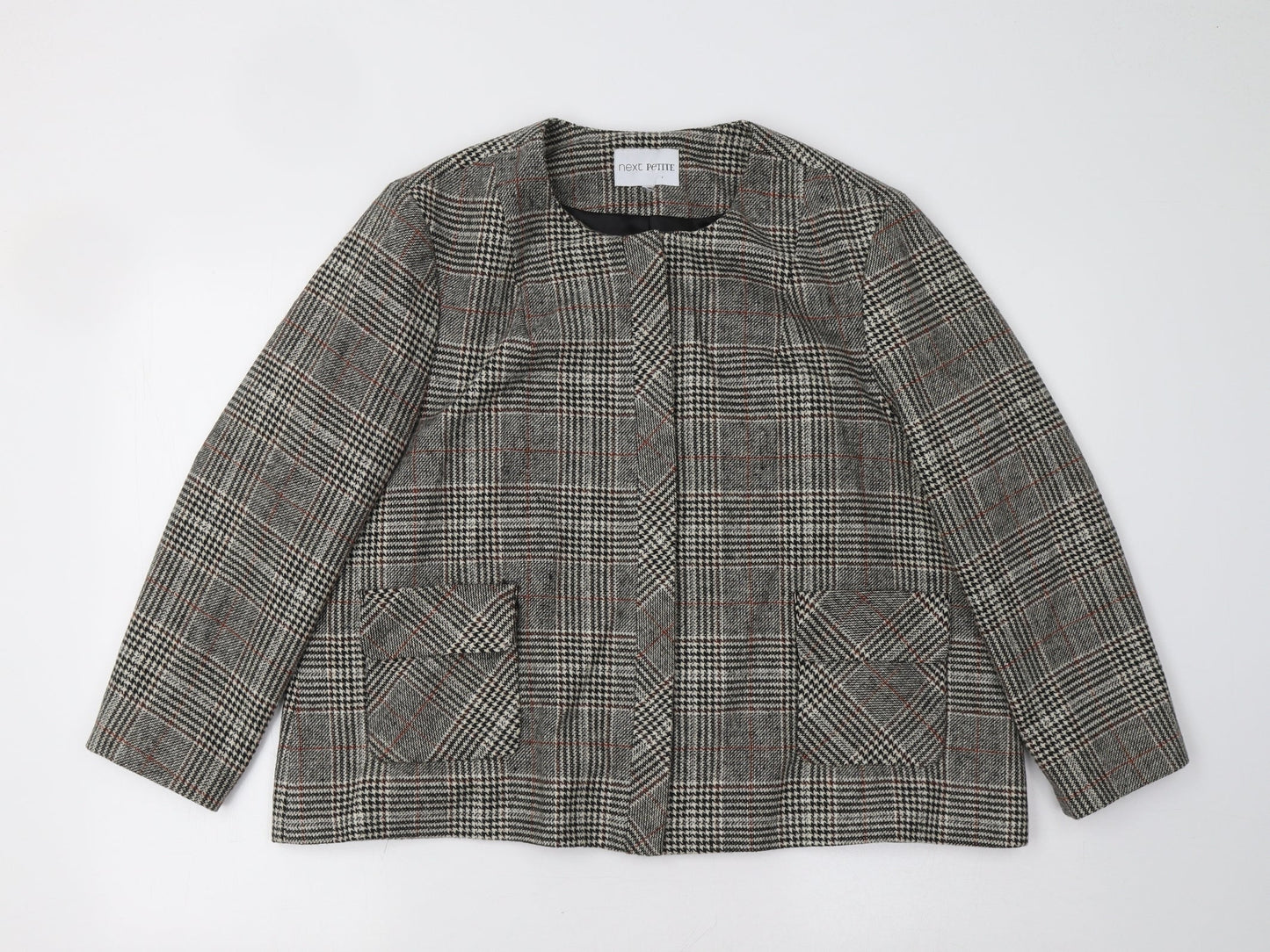 NEXT Womens Grey Check  Jacket Blazer Size L