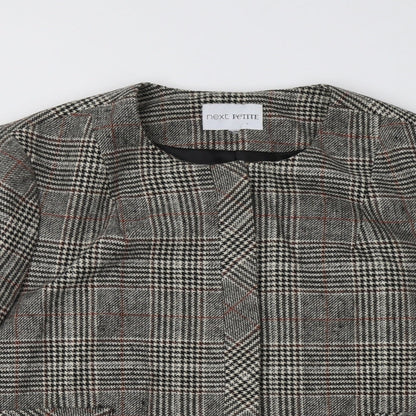 Next Womens Grey Check  Jacket Blazer Size L