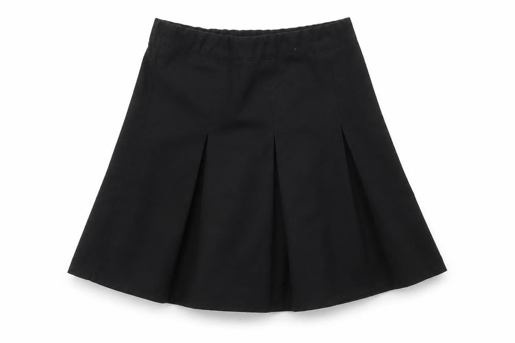 George Girls Black   Pleated Skirt Size 5-6 Years