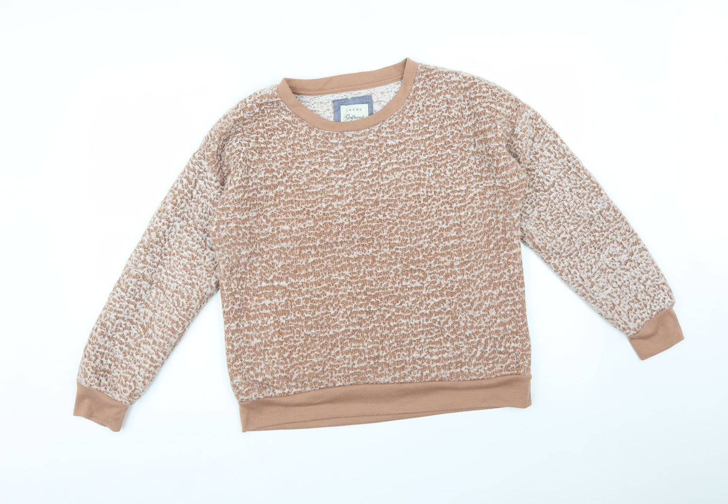 JACHS Womens Orange   Pullover Sweatshirt Size M