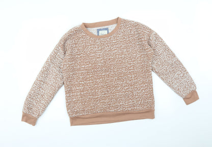 JACHS Womens Orange   Pullover Sweatshirt Size M
