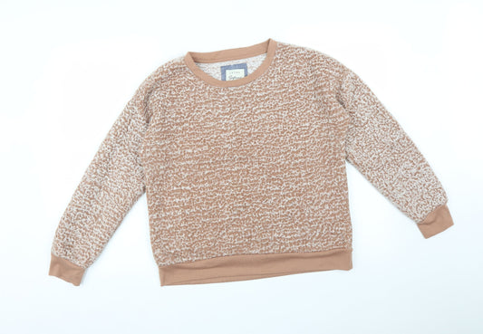 JACHS Womens Orange   Pullover Sweatshirt Size M