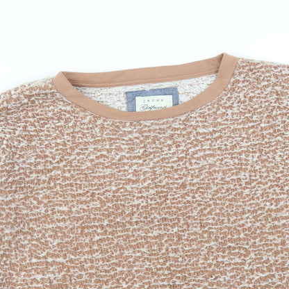 JACHS Womens Orange   Pullover Sweatshirt Size M