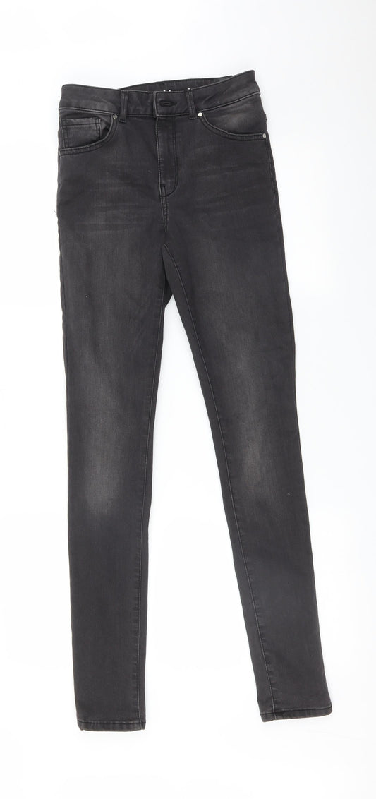 NEVER DENIM Womens Black   Skinny Jeans Size S L31 in