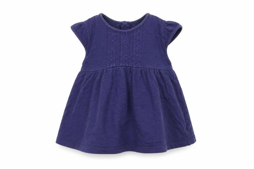 George Girls Blue   Skater Dress  Size 9-12 Months