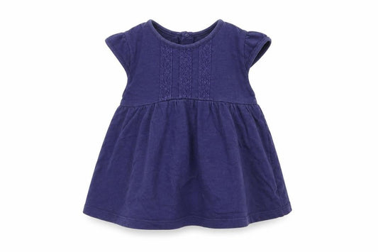 George Girls Blue   Skater Dress  Size 9-12 Months