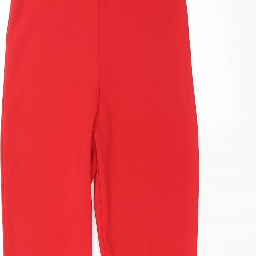New Look Womens Red    Trousers Size 6 L30 in