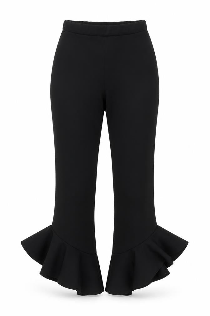 Quiz Womens Black    Trousers Size 6 L26 in
