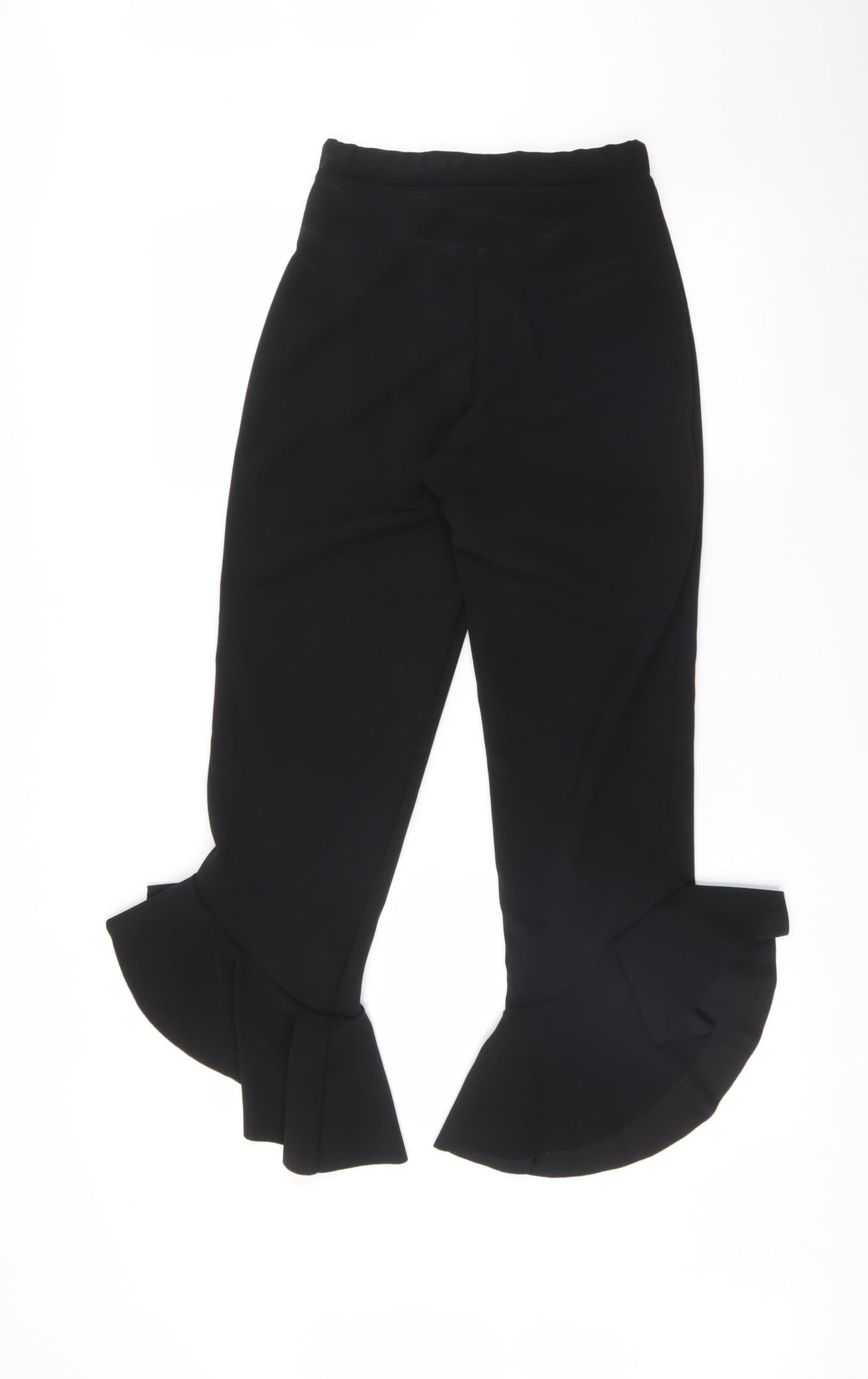 Quiz Womens Black    Trousers Size 6 L26 in