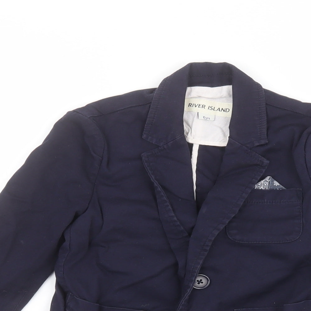 River Island Boys Blue   Jacket  Size 5 Years