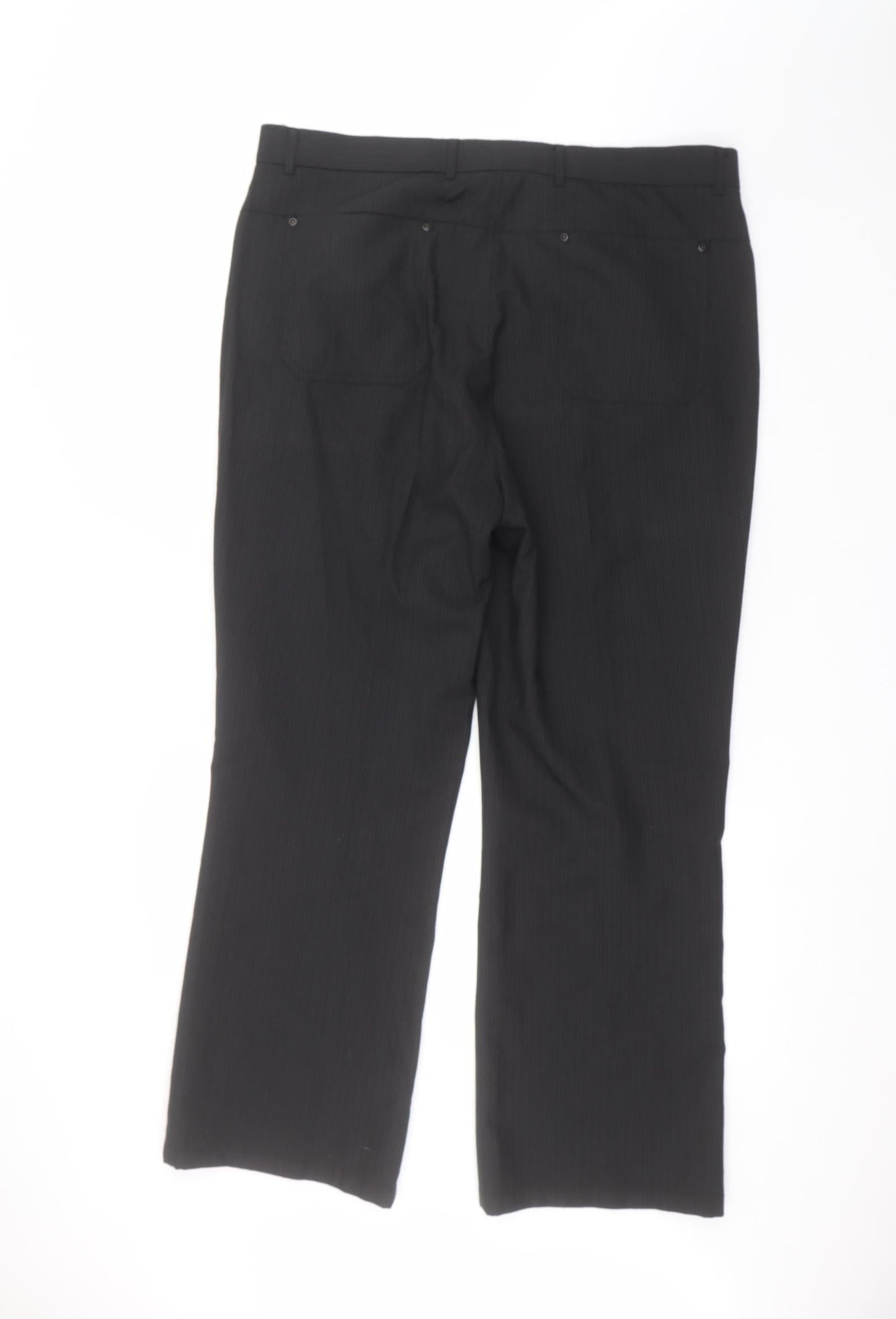 Preworn Mens Black   Dress Pants Trousers Size 38 in L29 in