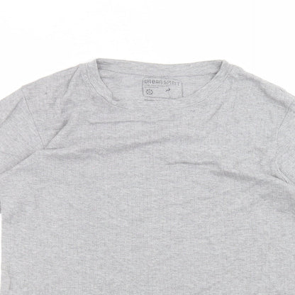 UrbanSpirit Womens Grey   Basic T-Shirt Size XL