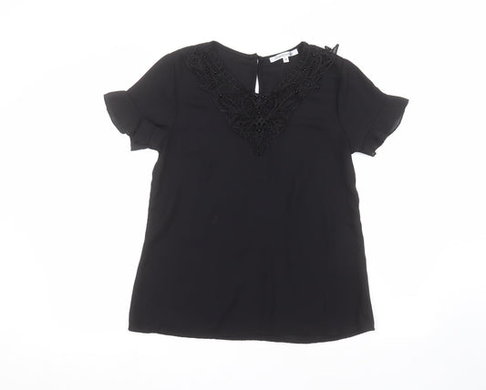 Contemplay Womens Black   Basic T-Shirt Size M