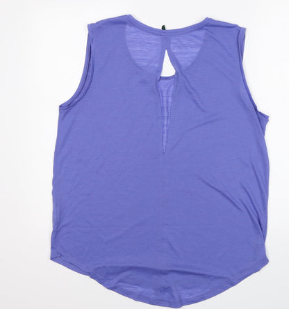 Stile Benetton Womens Purple Basic Tank Size L
