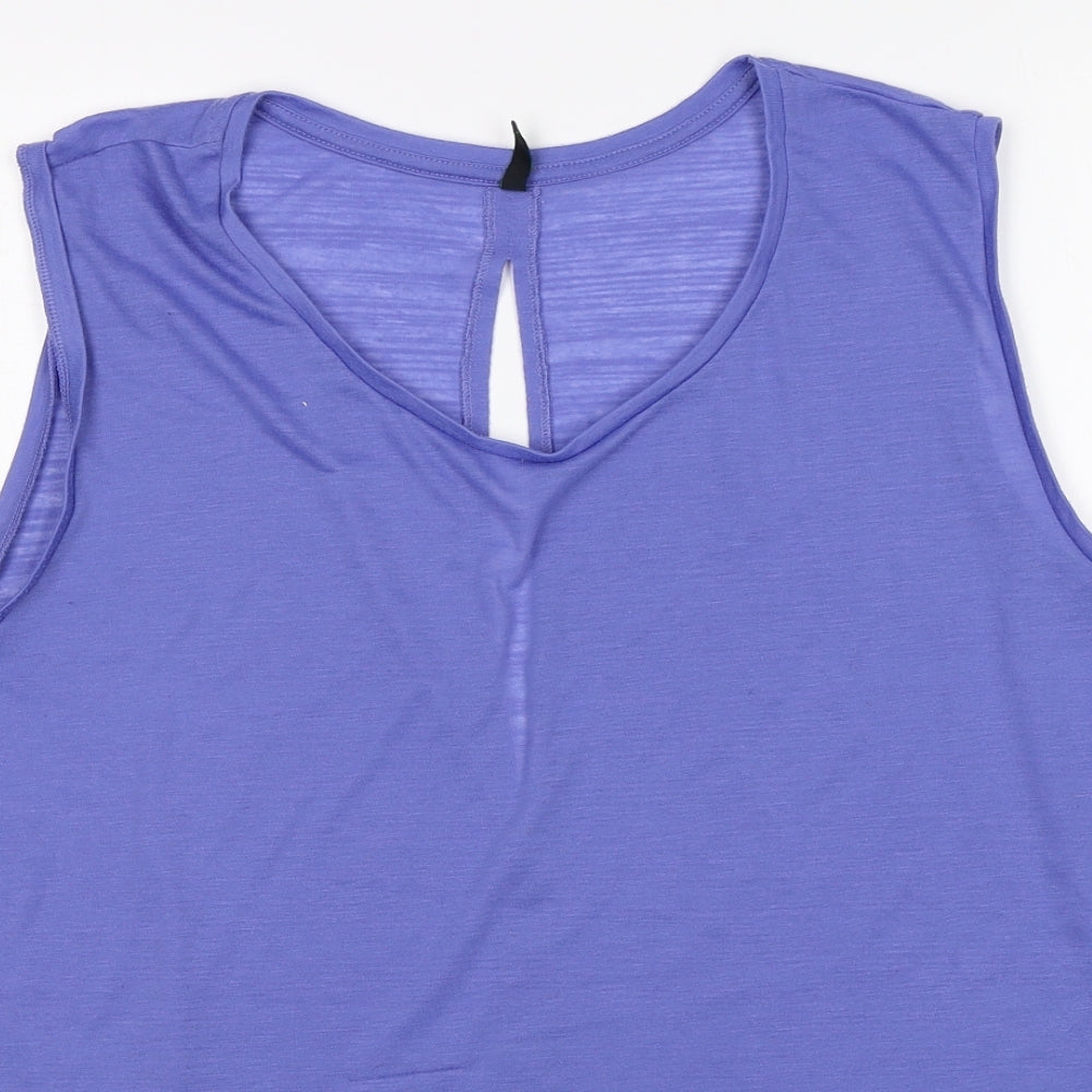Stile Benetton Womens Purple   Basic Tank Size L