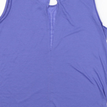 Stile Benetton Womens Purple Basic Tank Size L