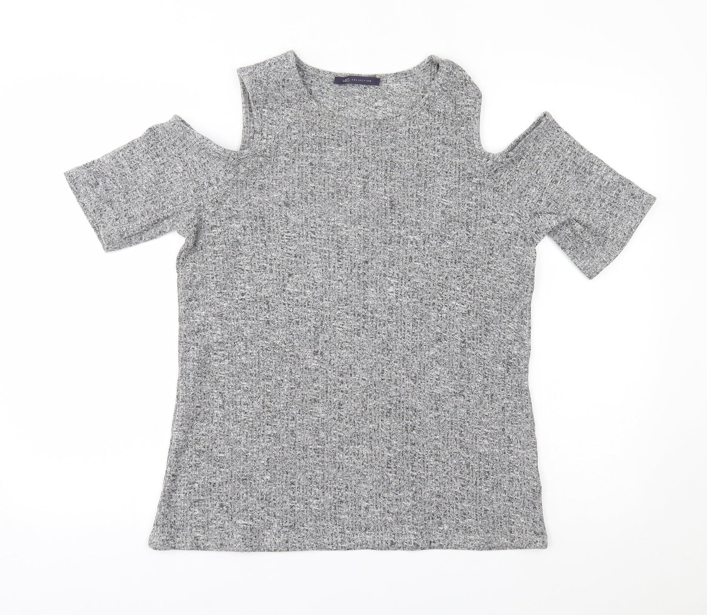 M&S Womens Grey   Pullover Jumper Size 16