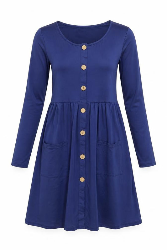 Womens Blue   A-Line  Size M