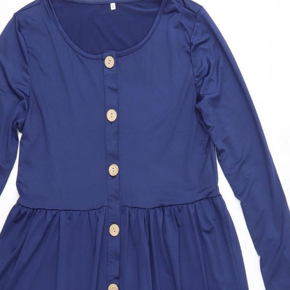 Womens Blue   A-Line  Size M