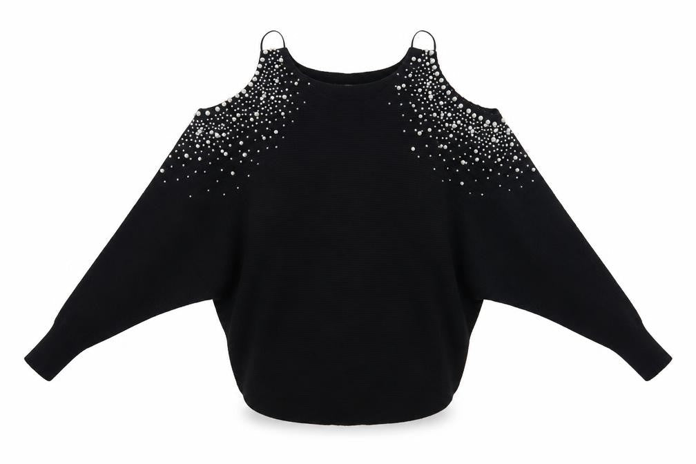 TU Womens Black   Pullover Jumper One Size