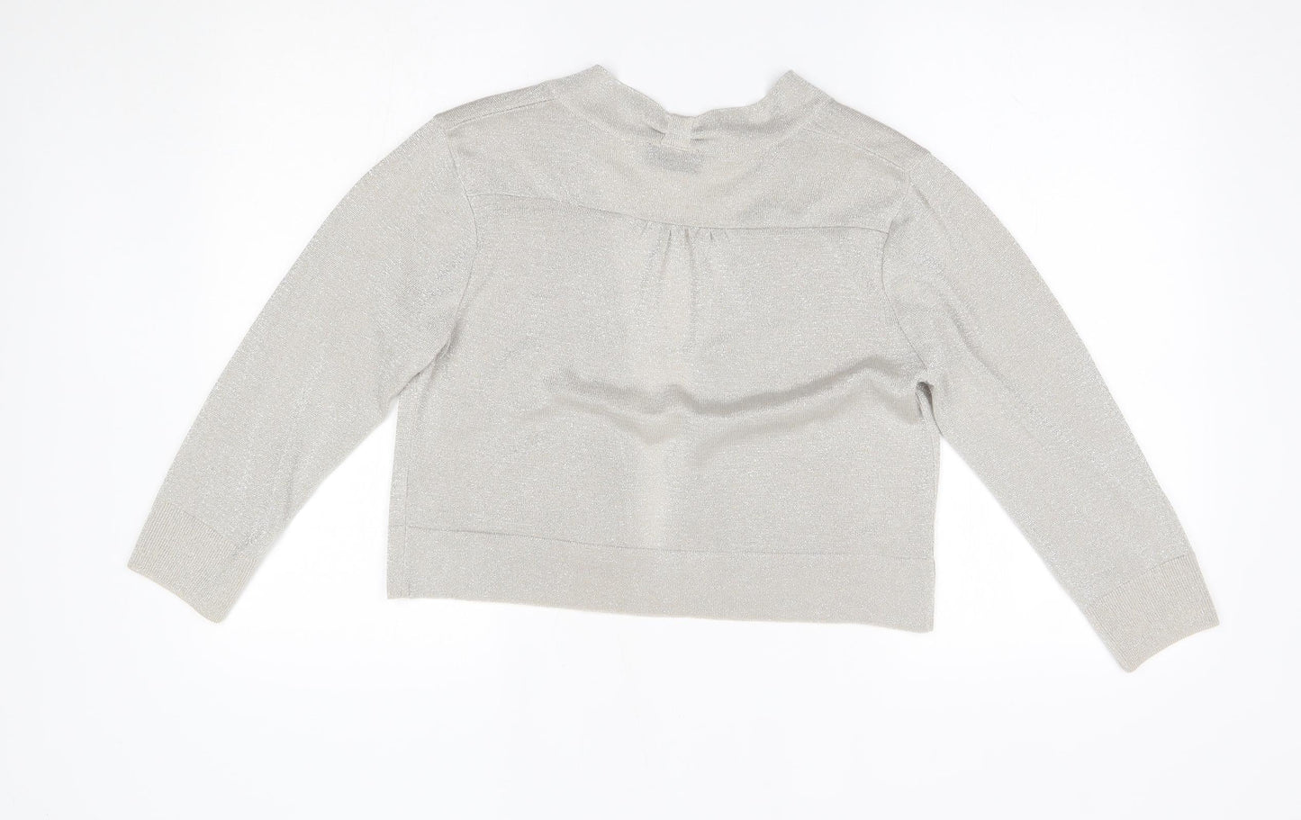 Wallis Womens Silver   Cardigan Jumper Size M