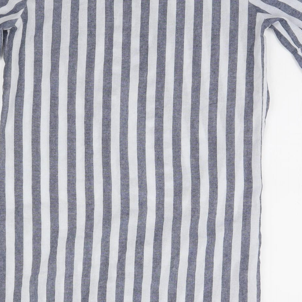 Preworn Womens Blue Striped  Top Pyjama Top