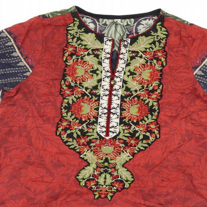 Urban Outfitters Womens Multicoloured Floral  Basic T-Shirt Size S
