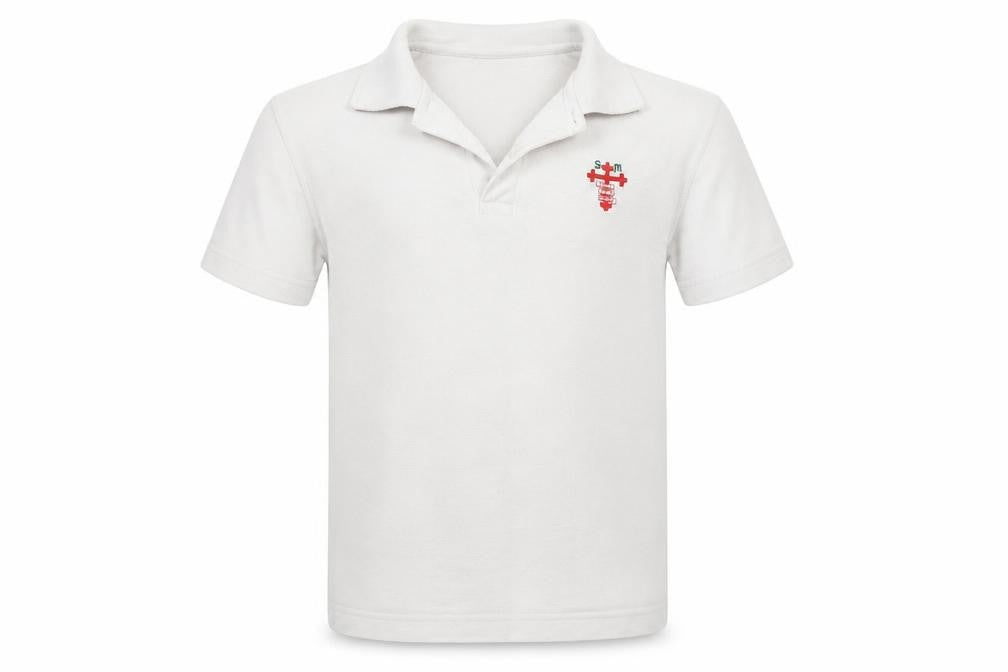 Innovation Boys White   Basic Polo Size 8-9 Years