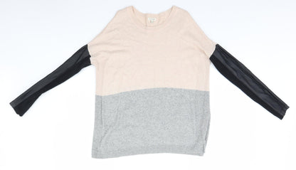 Preloved River Island Womens Beige   Pullover Jumper Size 8 - Front