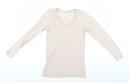 Atmosphere Womens Beige   Basic T-Shirt Size 10