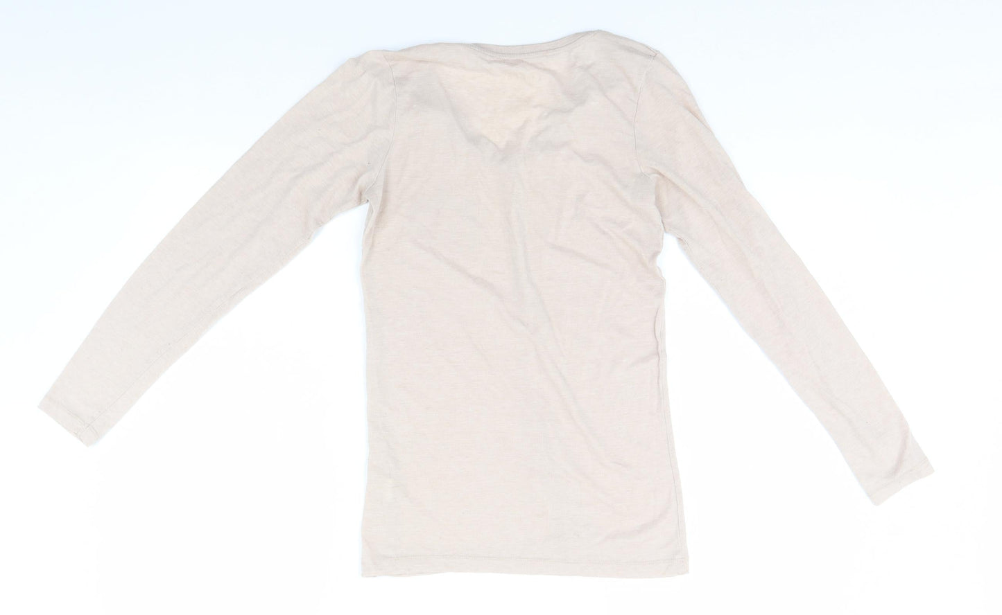 Atmosphere Womens Beige   Basic T-Shirt Size 10