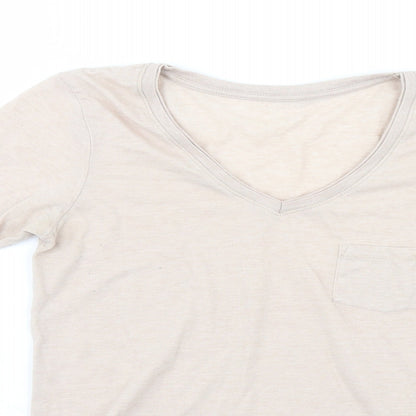Atmosphere Womens Beige   Basic T-Shirt Size 10