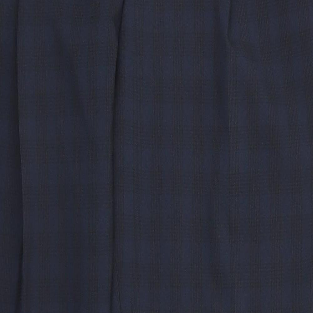 Dorothy Perkins Womens Blue Check  Trousers  Size 8 L28 in