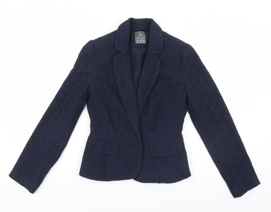 Atmosphere Womens Black Floral  Jacket Blazer Size 8