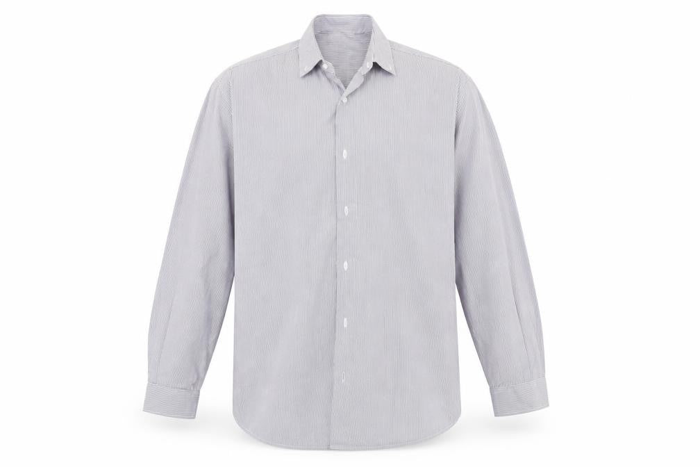 Cedarwood State Mens Blue Striped Button-Up Size 17