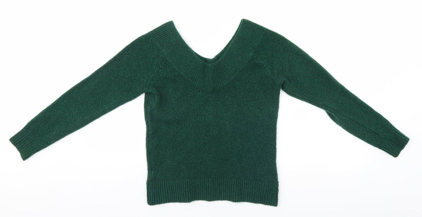 H&M Womens Green   Pullover Jumper Size XS