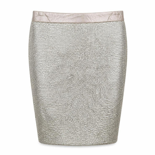 Miss Selfridge Womens Silver   Straight & Pencil Skirt Size 4