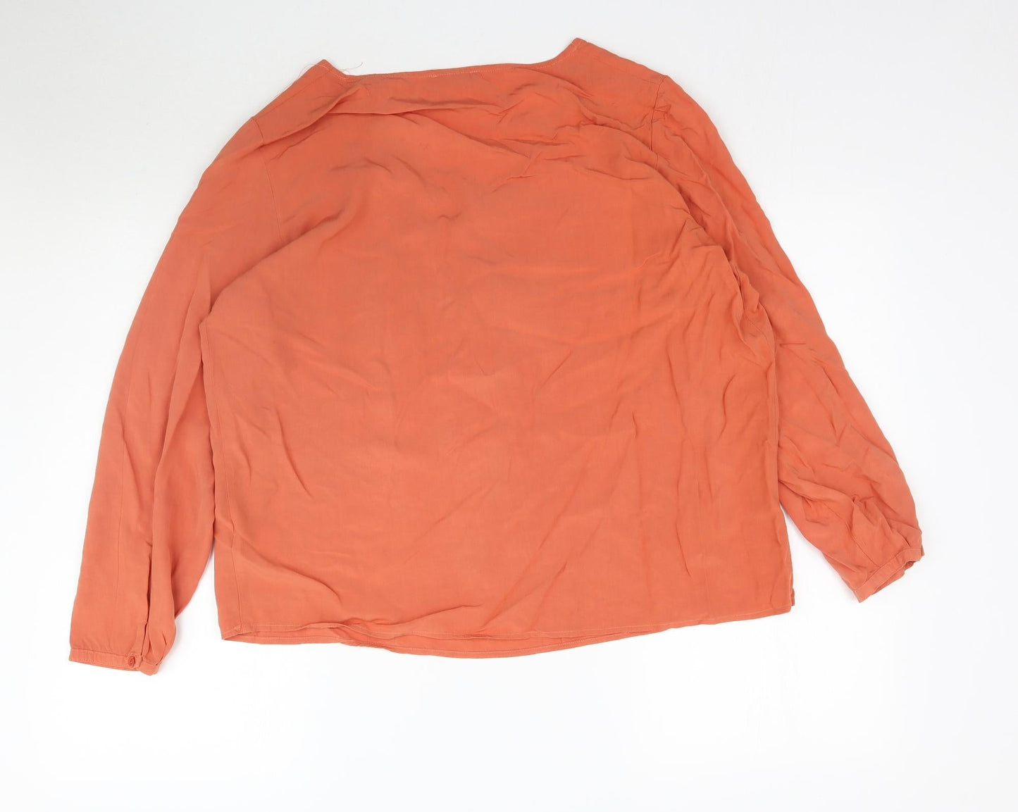 R EDITION  Womens Orange   Basic Blouse Size 18