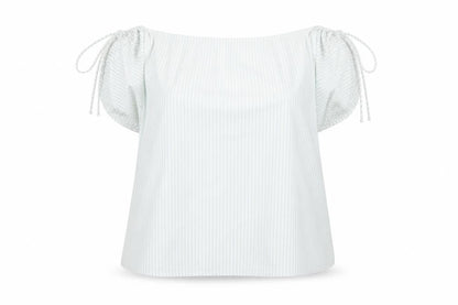 Simply Be Womens White Striped  Basic Blouse Size 20