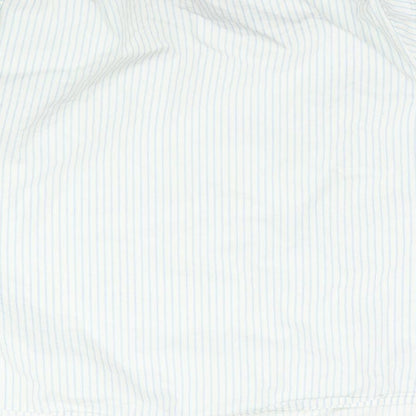 Simply Be Womens White Striped  Basic Blouse Size 20