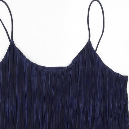 Preloved H&M Womens Blue   Basic Tank Size L - Detail