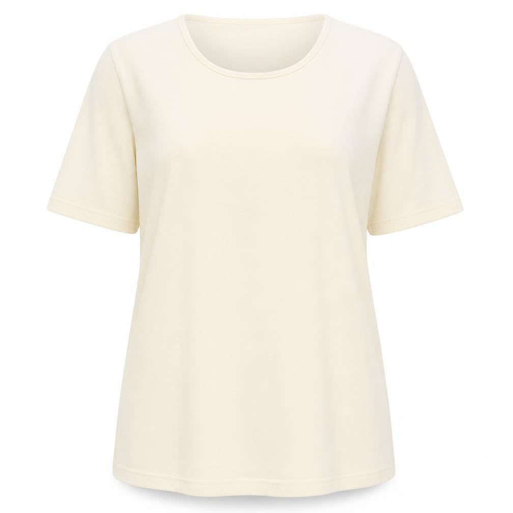 Damart Womens Beige   Basic T-Shirt Size 16