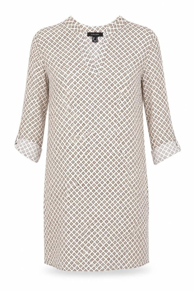 Atmosphere Womens Beige Geometric  Pencil Dress  Size 4
