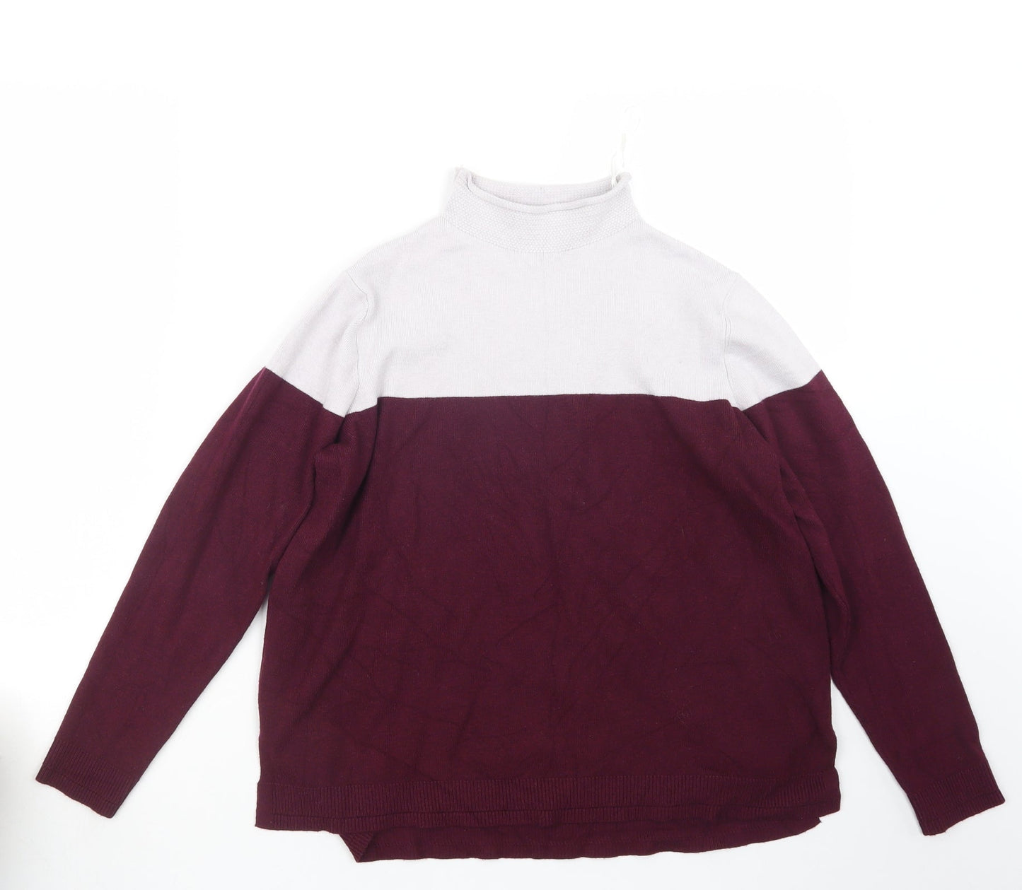 Marks and Spencer Womens Purple  Knit Pullover Jumper Size 14