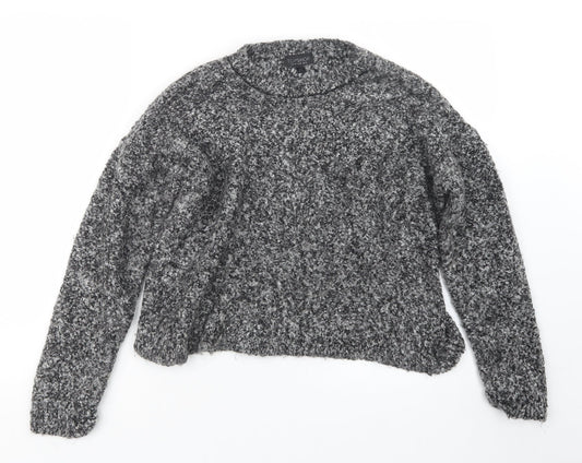 Topshop Womens Grey  Knit Pullover Jumper Size 12