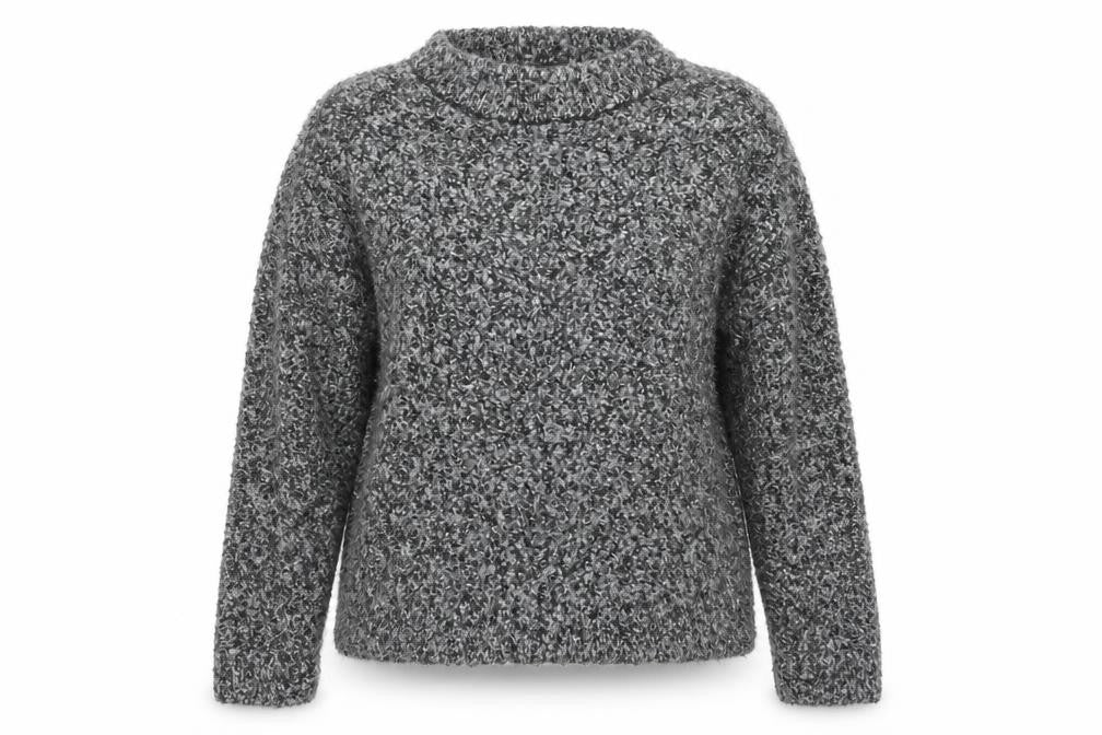 Topshop Womens Grey  Knit Pullover Jumper Size 12