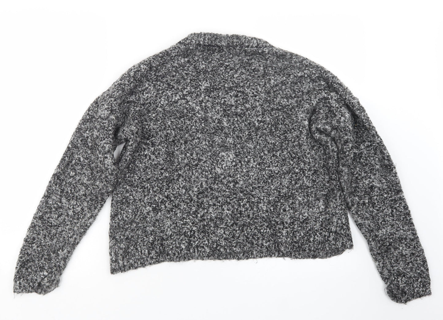 Topshop Womens Grey  Knit Pullover Jumper Size 12