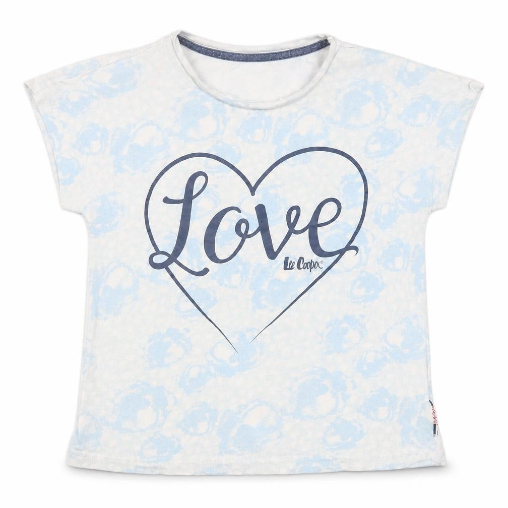Lee Cooper Girls Blue   Basic T-Shirt Size 9-10 Years