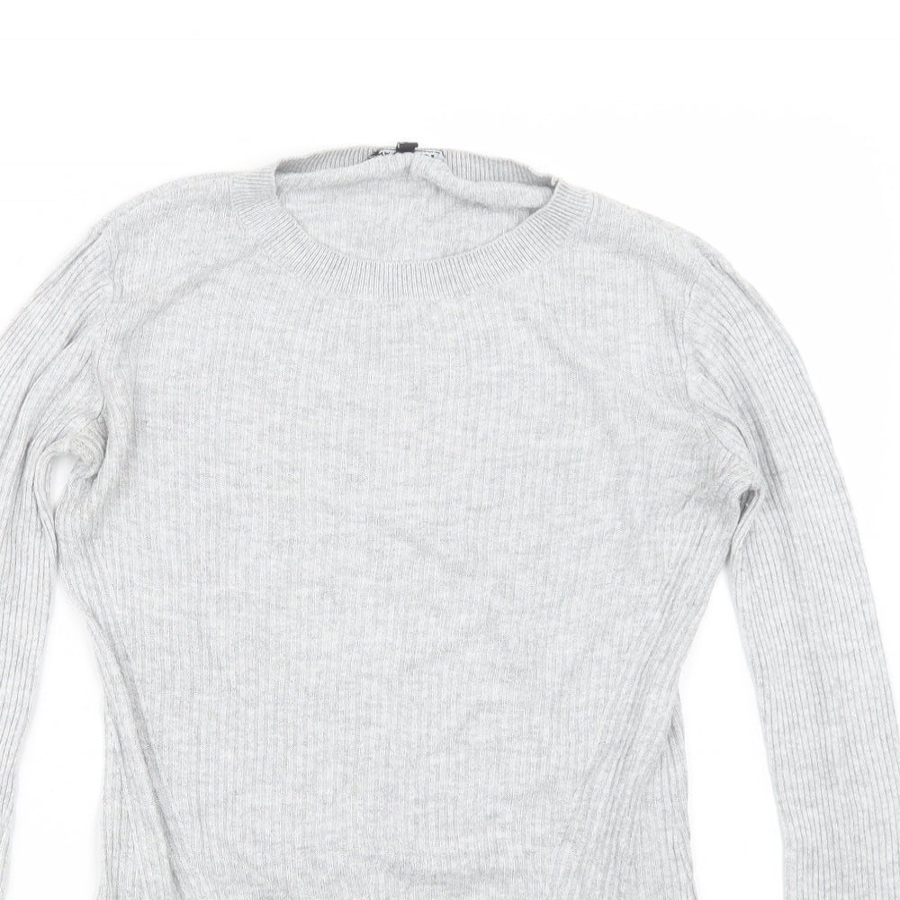 Warehouse Womens Grey   Pullover Jumper Size 10