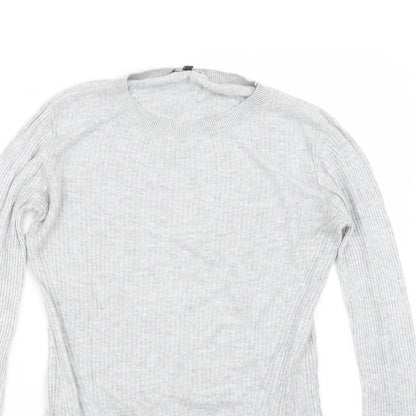 Warehouse Womens Grey   Pullover Jumper Size 10